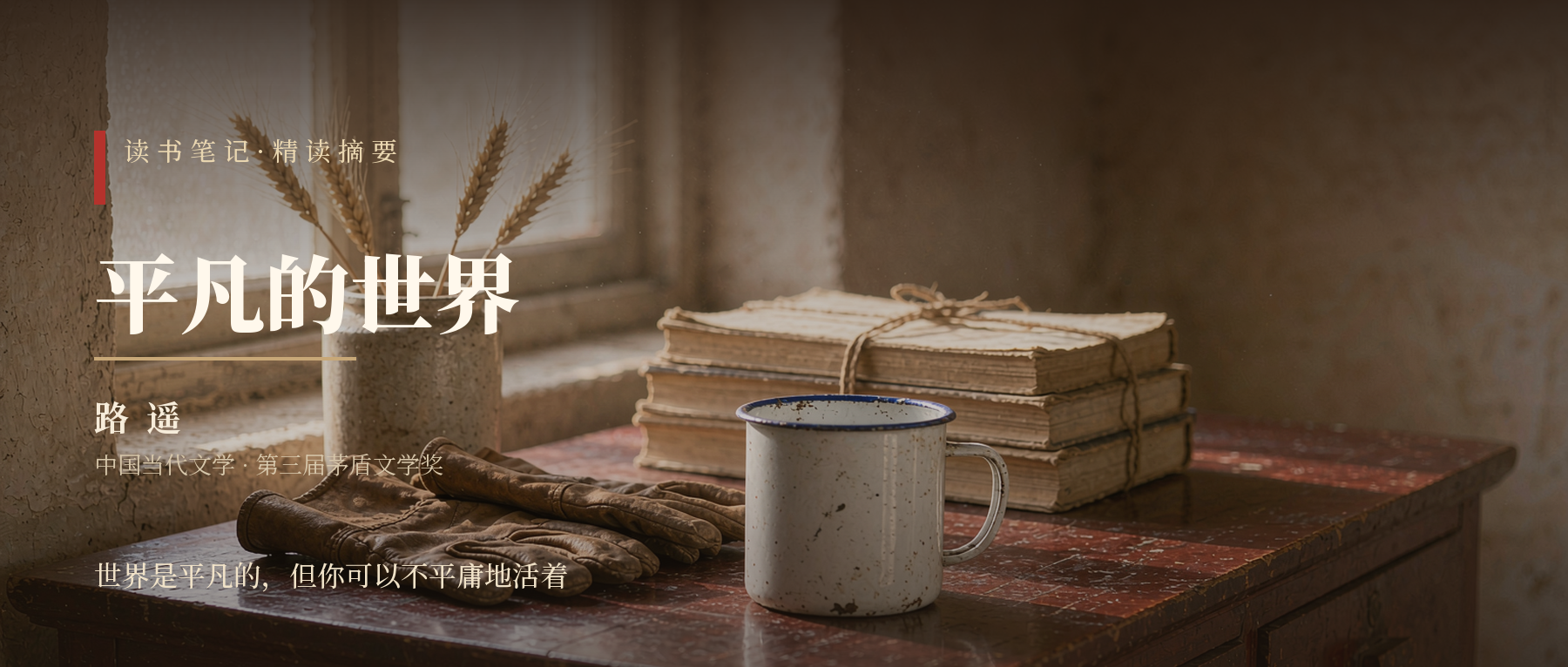 《平凡的世界》精读笔记封面